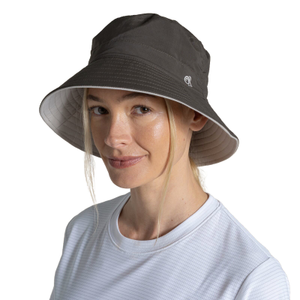Craghoppers NosiLife III Reversible Bucket Hat - S/M / Green / Parchment