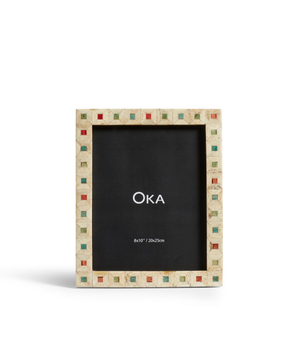 Telha Bone Tile Picture Frame 8x10 - Multi