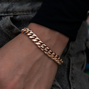 GLD Miami Cuban Link Bracelet in Rose Gold- 8mm