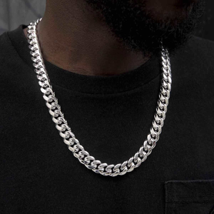 GLD Signature Cuban in White Gold- 12mm
