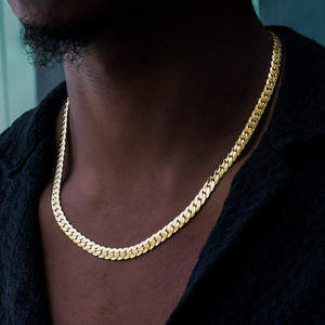 South Beach CubanTM Chain in Yellow Gold- 8mm