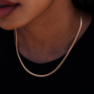 South Beach CubanTM Chain in Rose Gold- 3mm