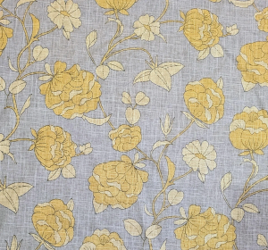 Duralee "Lotus Blossom" Linen Blend Fabric- 6 Yards