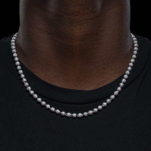 16" 4mm Iced Ball Chain