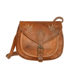 Swallow Design Vintage Saddle Bag For Womens