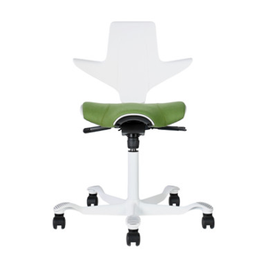 HAG Capisco Puls 8020 White / Green Chair | Fast Delivery
