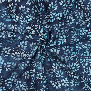 Tissu coton batik Isabelle - Bleu marine