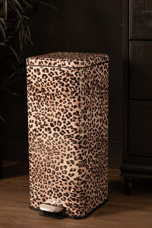 Fabulous Leopard Print Pedal Bin