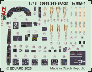 Eduard ED3DL48243 1:48 Junkers Ju-88A-4 SPACE set
