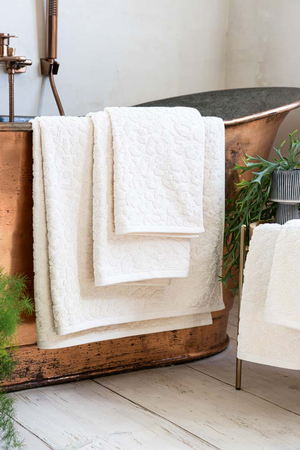 Leopard Jacquard Towel in Almond - Available in 4 Sizes
