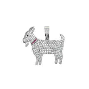 GOAT Pendant in White Gold