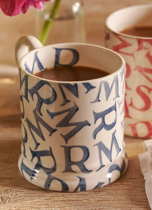 Seconds M.R Blue 1/2 Pint Mug