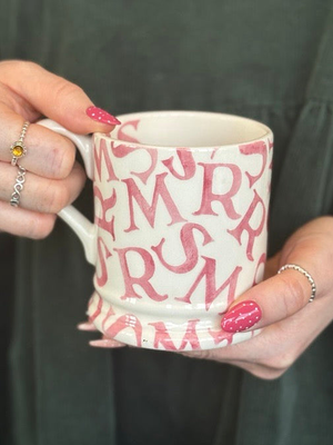 Seconds MRS Pink 1/2 Pint Mug