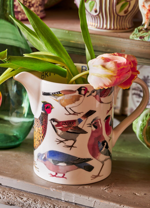 Seconds British Birds Large Straight Jug