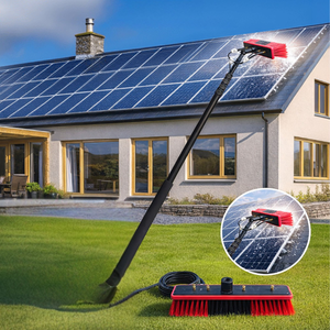 Dosco Solar Panel Brush – 10m Telescopic Water-Fed Cleaning Kit