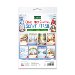 Christmas Gnomes Scene Stash, 24 sheets