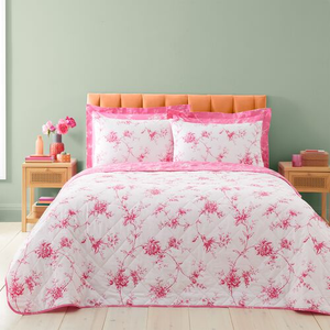 Rosa Bedspread 200cm x 220cm - Pink