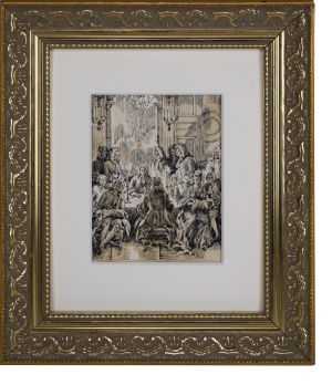 Vintage Pen and Ink Illustration by Artist Anatoly Itkin for "Dangerous Liaisons"