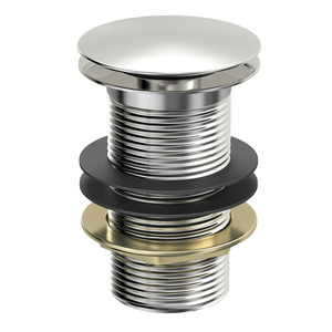 Kirke Dome Top Unslotted Chrome Basin Waste