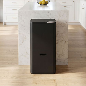NORDHAUS 60L DOUBLE STACKED BLACK RECYCLING Bin