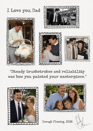 Daragh Fleming Collage Photo Upload Father's Day Card