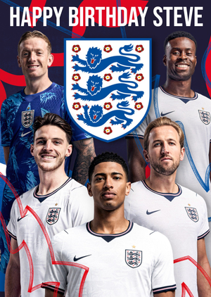 England Football Team Birthday Card