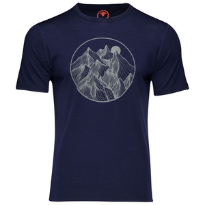 Herren Merino 150 Mountains T-Shirt (Navy)