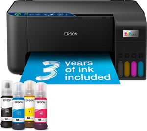 Epson ET2861, EcoTank Multifunction Wi-Fi Ink Tank Printer, Black