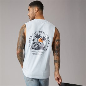 THREADBARE Mens Coast Vest Blue