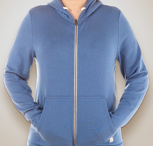 Marine Layer Women's Afternoon Zip Hoodie - Faded Navy