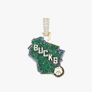 Milwaukee Bucks Official NBA Logo Pendant