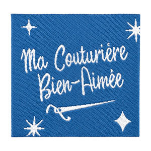 Étiquette tissée à coudre - Ma couturière bien-aimée