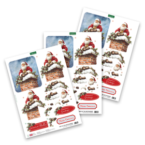 Die Cut Decoupage – Santa Stop Here (pack of 3)