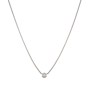 Pre-Owned Platinum 850 1.09ct Diamond Solitaire Necklace