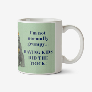 Funny Grumpy Illustrated Gorilla Father's Day Mug