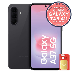 Samsung Galaxy A37 5G SMA376BZABEUB, 128GB, Smart Phone, Charcoal Grey