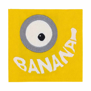 Étiquette tissée à coudre - Banana