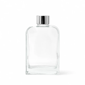 200ml Clear Tall Square Curved Diffuser Bottle - Box of 6