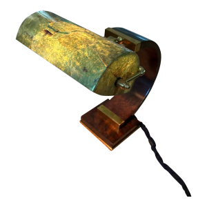 Maitland-Smith Handmade Onyx & Brass Adjustable Desk Lamp, Sku 1730-258