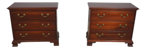 Pair of Pennsylvania House Cherry 3-Drawer Chest Nightstands