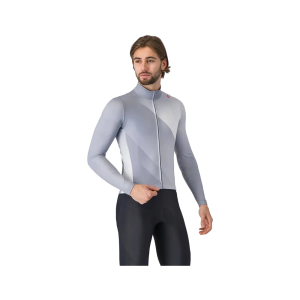 Castelli Amplify Thermal Jersey Vortex Grey Silver Grey White M