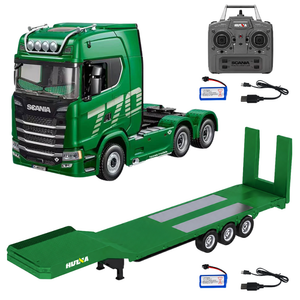 Huina SCANIA 770S RC Haulage Truck & Trailer Set RTR Radio Control - Green CY1501G & CY1502G