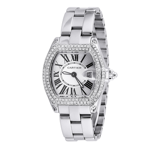 Cartier Roadster Women's Diamond Watch 31mm 1.88ct Diamond Bezel