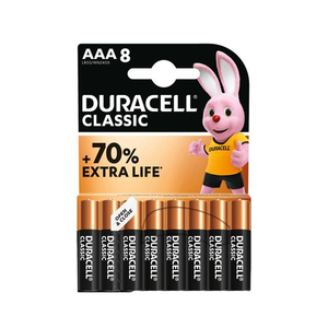Duracell Classic AAA Batteries - 8 Pack