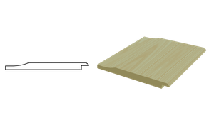 19 x 125mm REBATED SHIPLAP 5THS REDWOOD GREEN TREATED PER MTR <14.5x120> PEFC