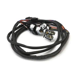 DOSS Switch Set in Chrome With Radio And Cruise Control. Complete with Switches And 60 Inch Wires For Harley Davidson 1996-2006 FLT Touring Models (63526)