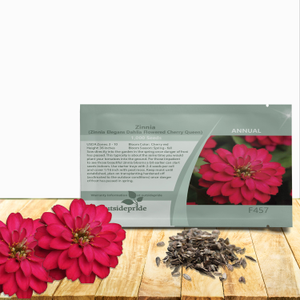 Zinnia Seed - Cherry Queen Zinnia Flower Seeds