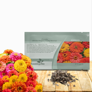 Zinnia Fruity Beauty Cut Flower Seed Mix