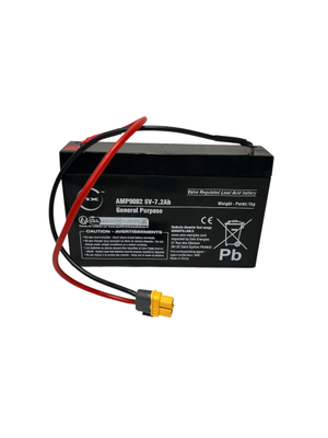 Cult Ranger Bait Boat Battery 6V 7AH 6 Volt Lead Acid with XT60 Connector