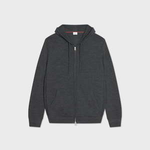 Charcoal Merino Hoodie